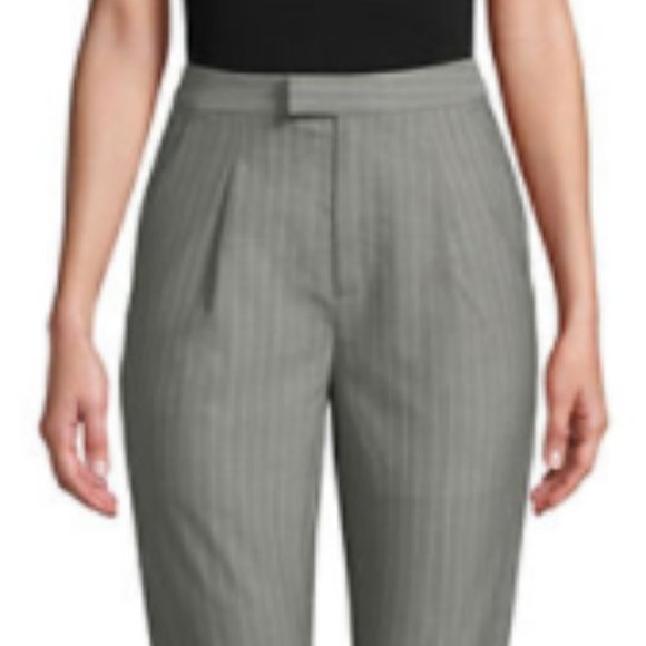 Mo & Co - Striped Paperbag Pants - Picture 1 of 3